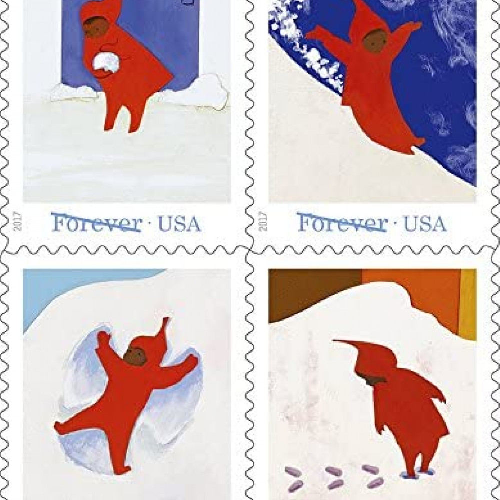 (2017) USPS Snowy Day Forever Postage Stamps