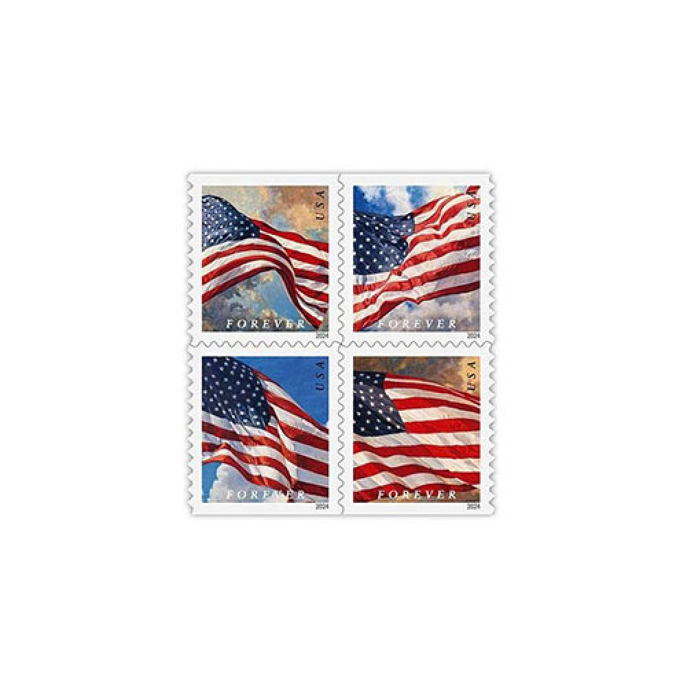 2024 USPS Forever American Flag Stamps Rolls