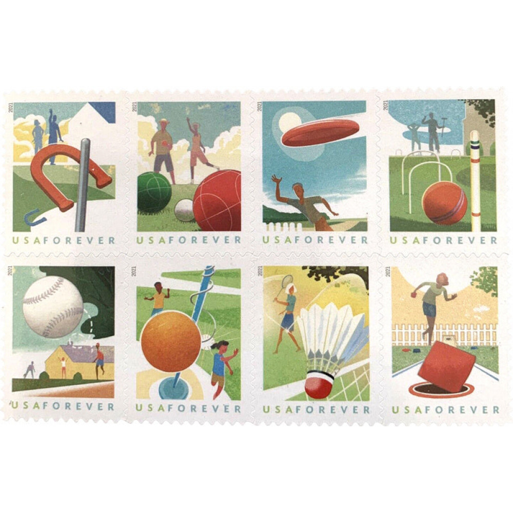 (2021) USPS Backyard Games Forever Stamps