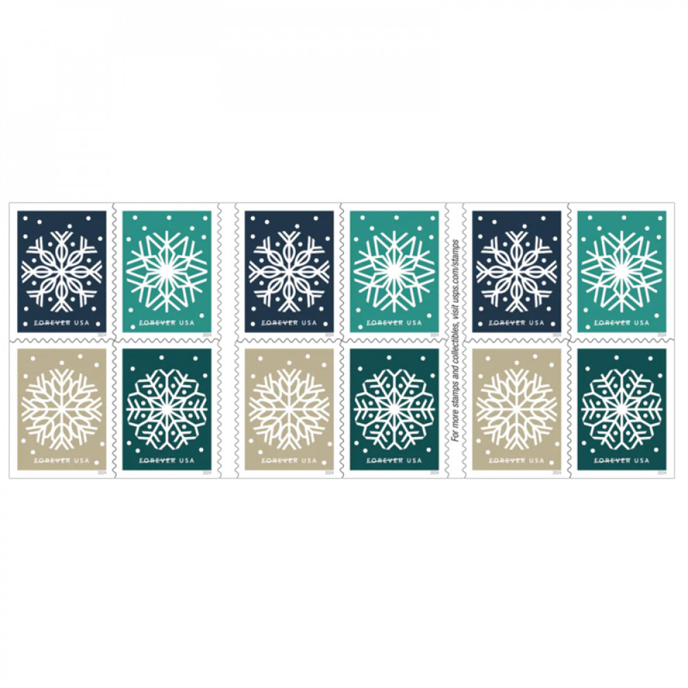 2024 Winter Whimsy Stamps, Book of 20 Forever |Multiple Stamp Designs