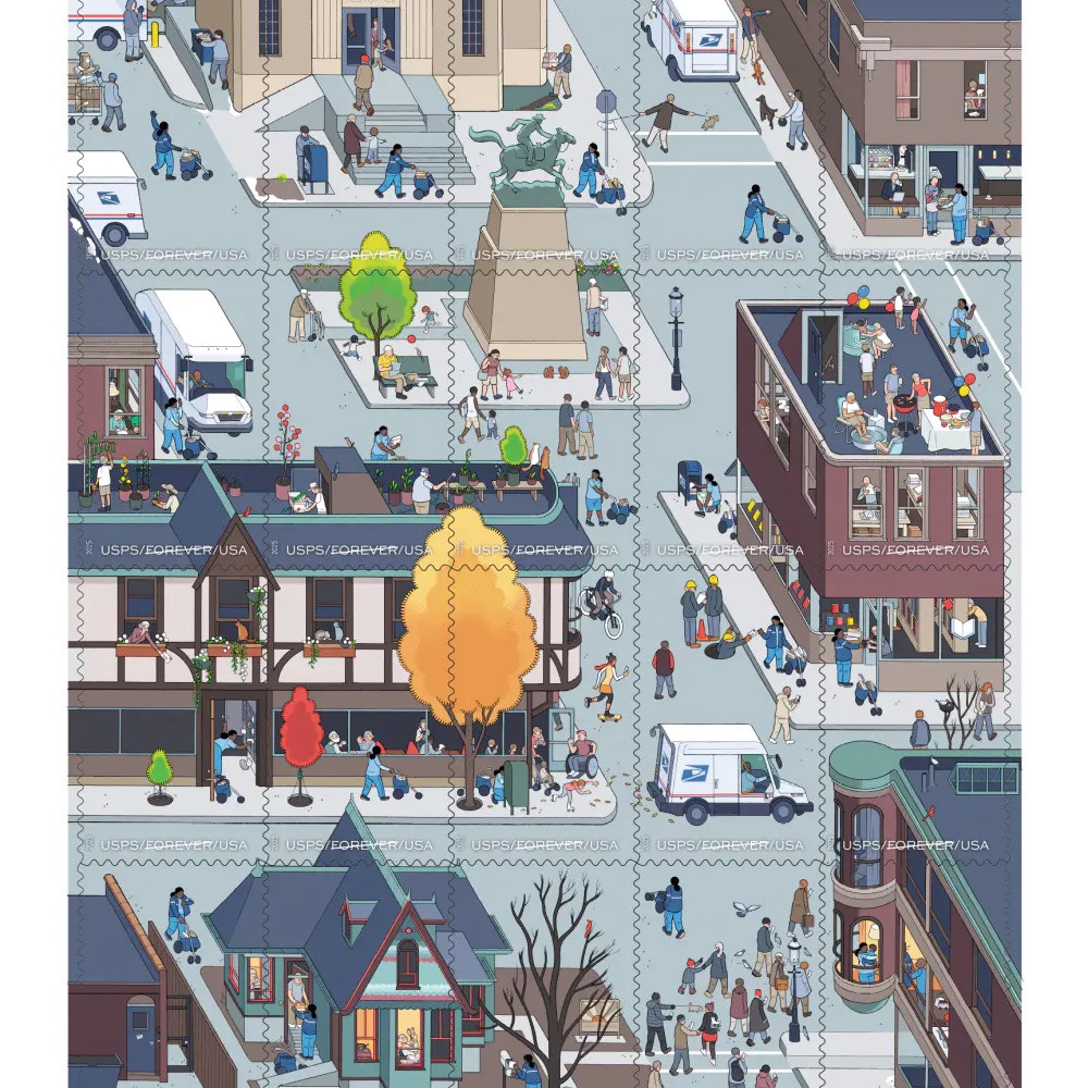 2025 Years of Delivering Stamps, Sheet of 20