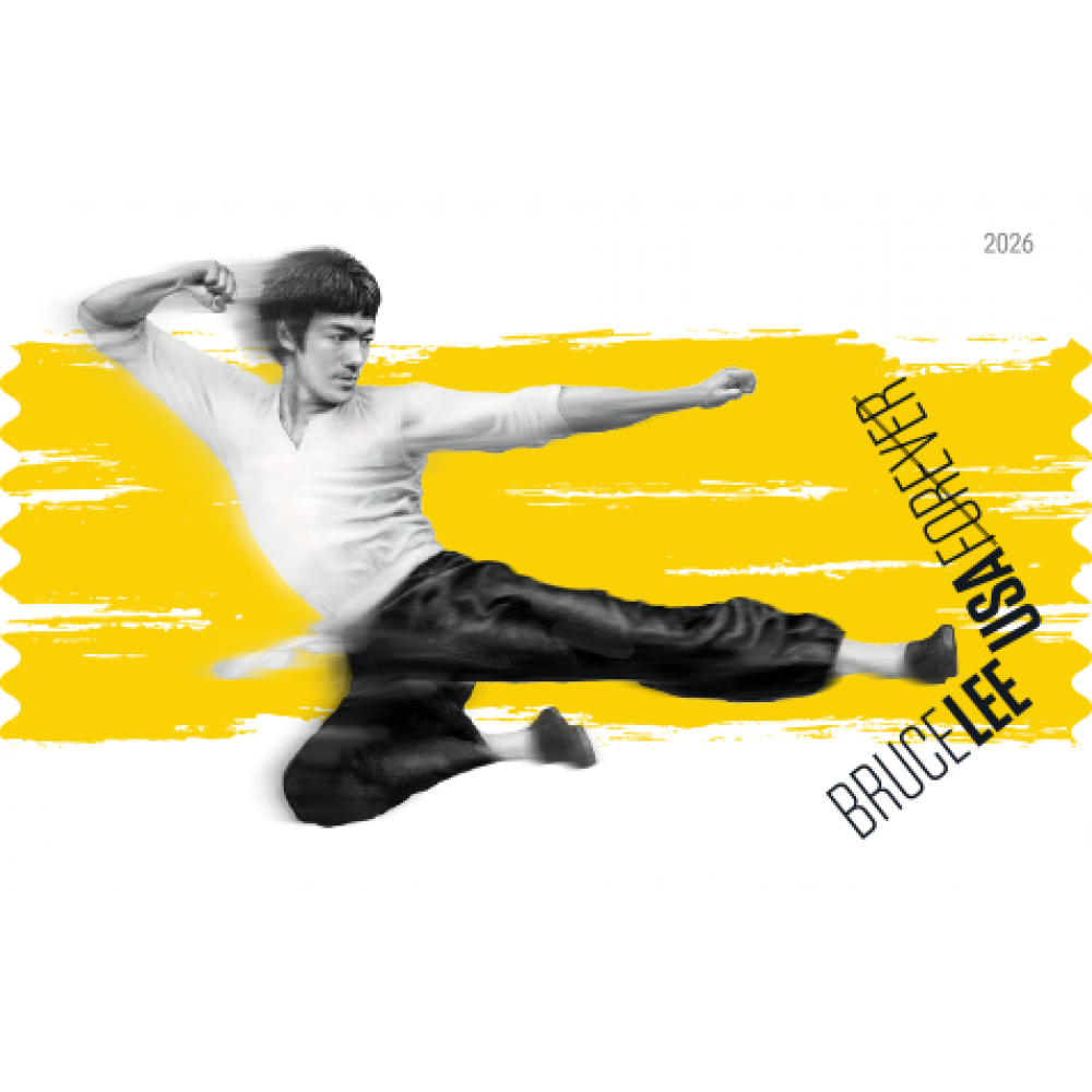 2026 Bruce Lee Stamps, Sheet of 20
