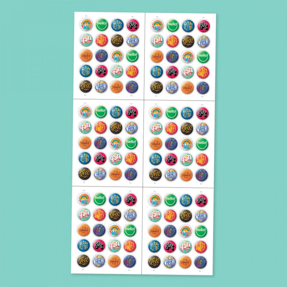 Pinback Buttons Forever Stamp - 2024